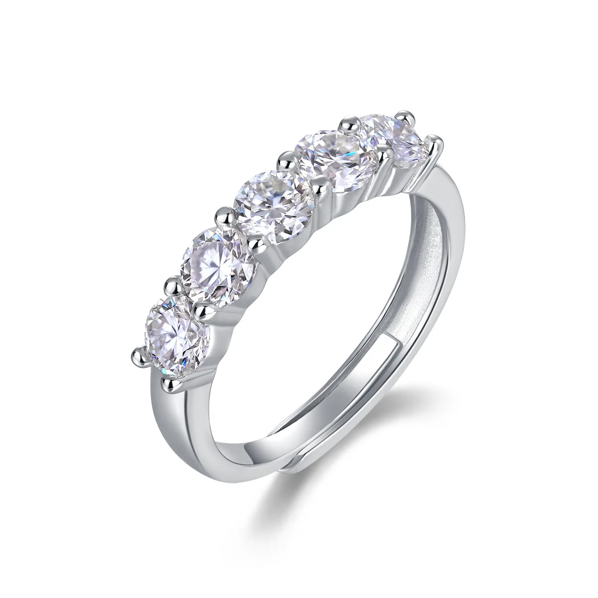 Cheap Dainty Price Bulk Jewelry Gemstone Gift Gold Plated 925 Sterling Silver Wedding Rings Finger Moissanite Ring For Girls