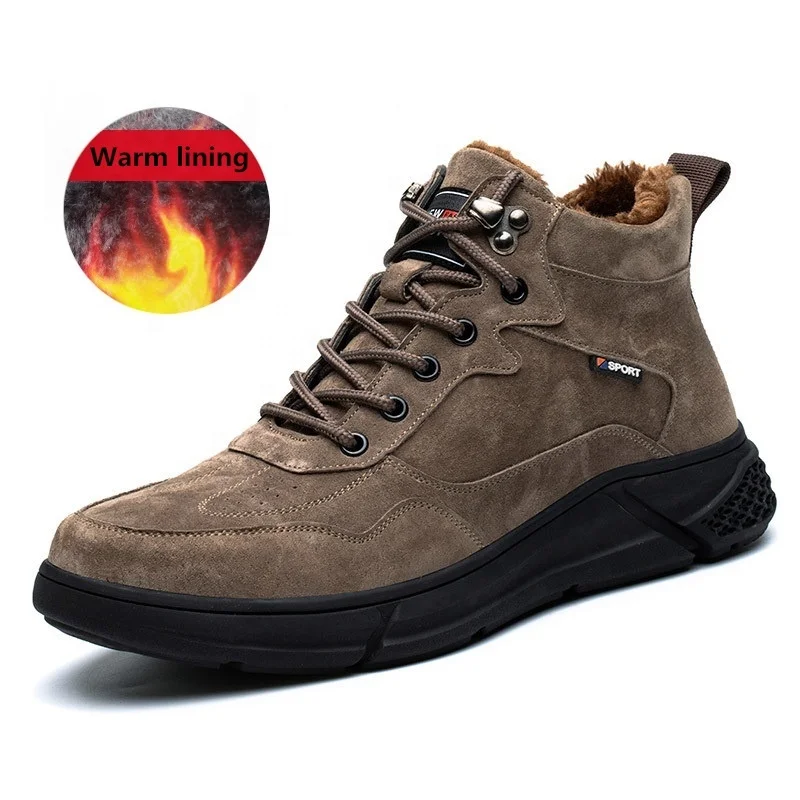 Hot selling Winter Safety Shoes Factory Wholesale Puncture Proof Work Construction Steel Toe Sneakers Warm Safety Shoes boots