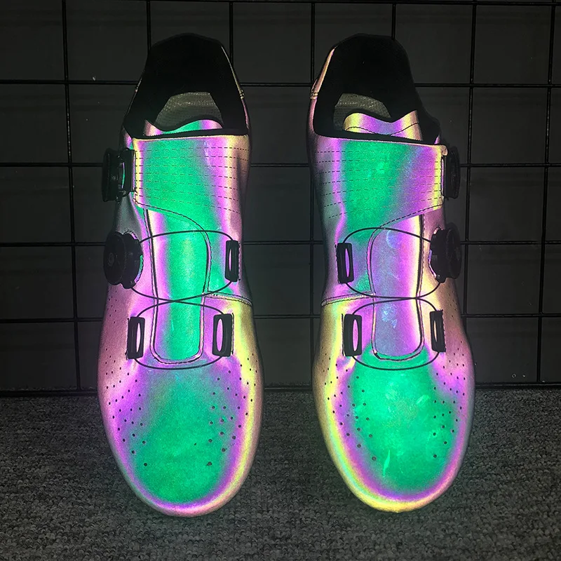 2022 Hot Selling New Fashion Customize Carbon Cycling Shoes Waterproof Bicycle Colorful Reflective Mtb Cycling Shoes