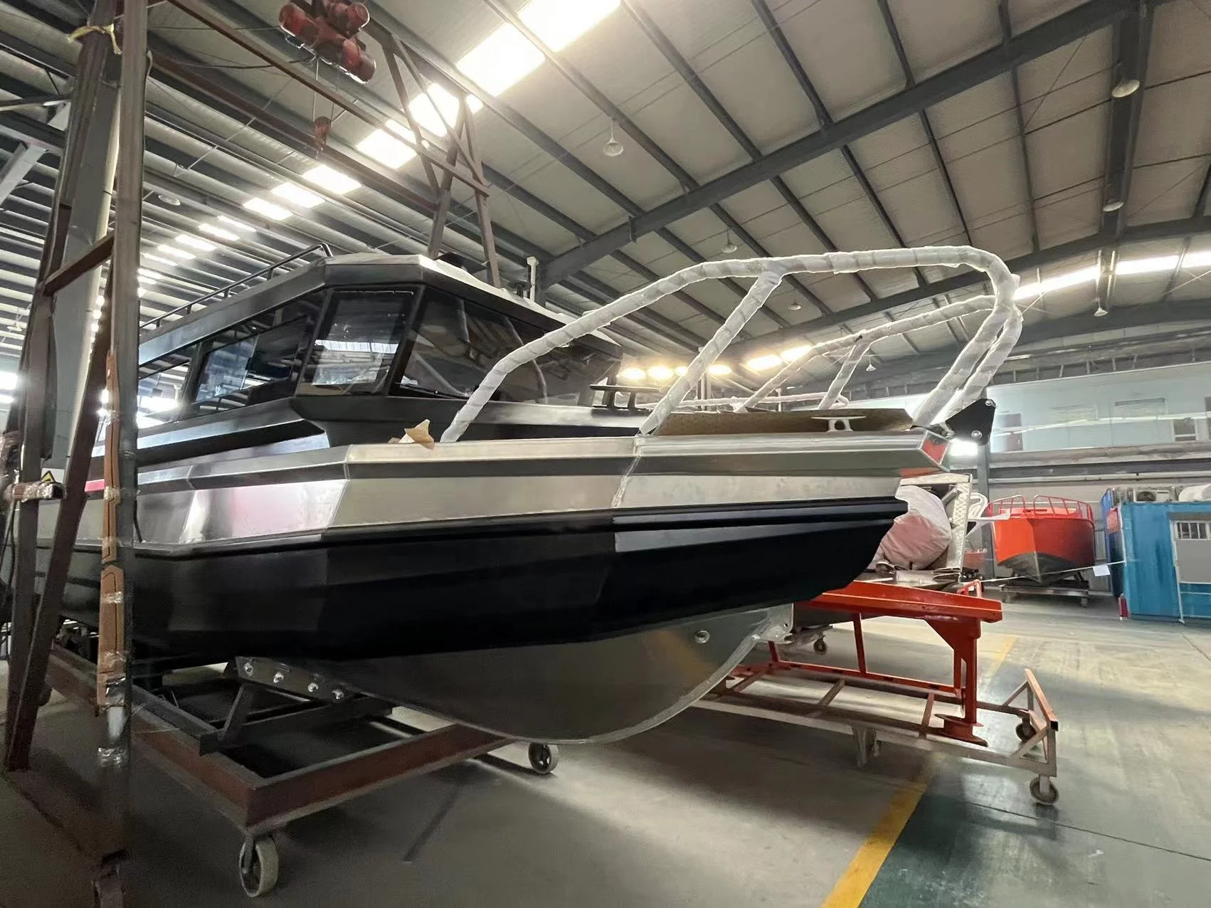 25FT Speedboat welded aluminum fiberglass cabin hardtop sport fishing boat