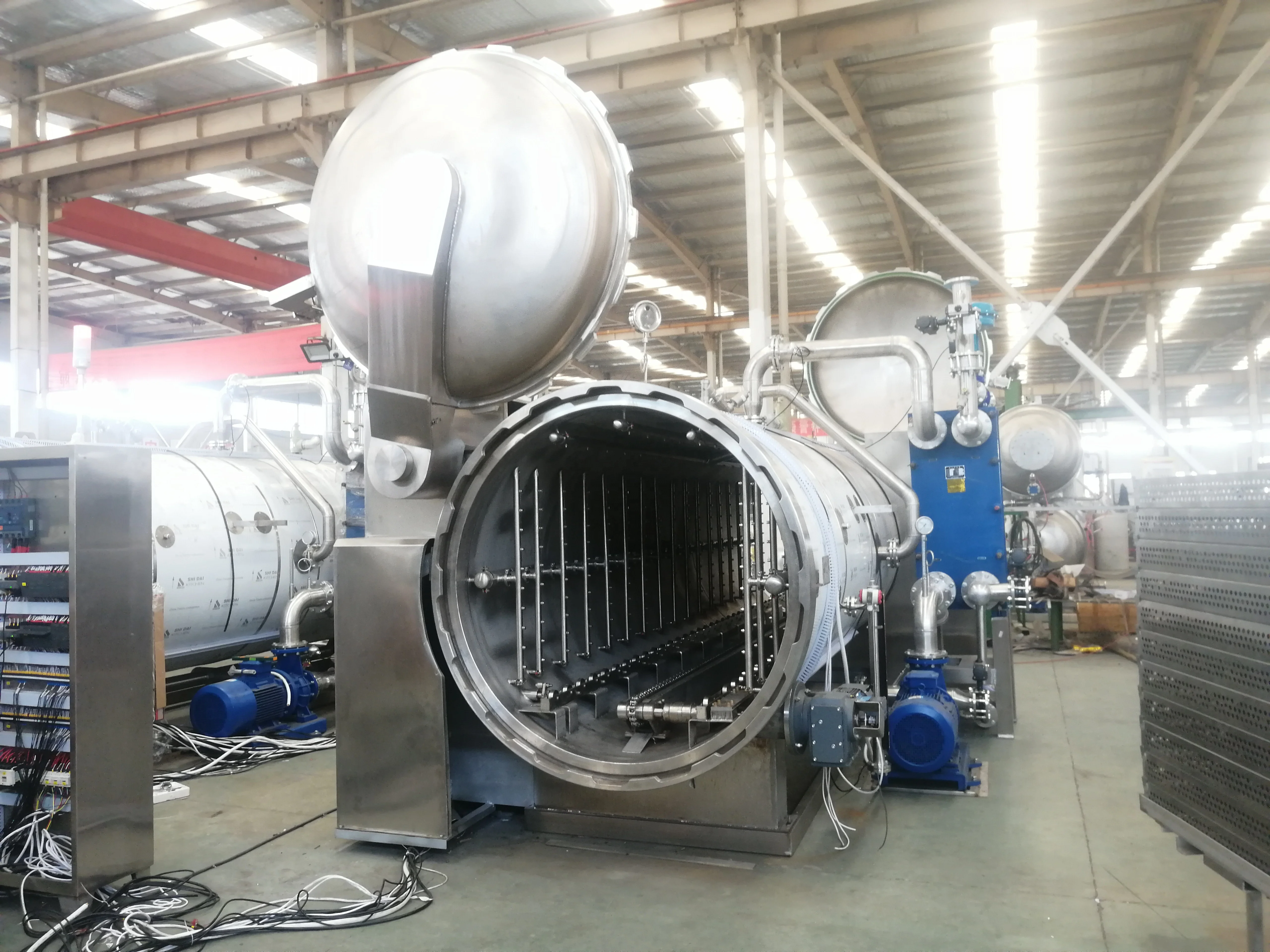 water spray steam retort for glass jar CST retort sterilizer