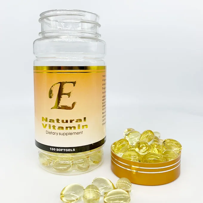 OEM Wholesale Price Natural 100%  Skin Care Body Care Vitamin E Supplement Softgel Capsule Pills