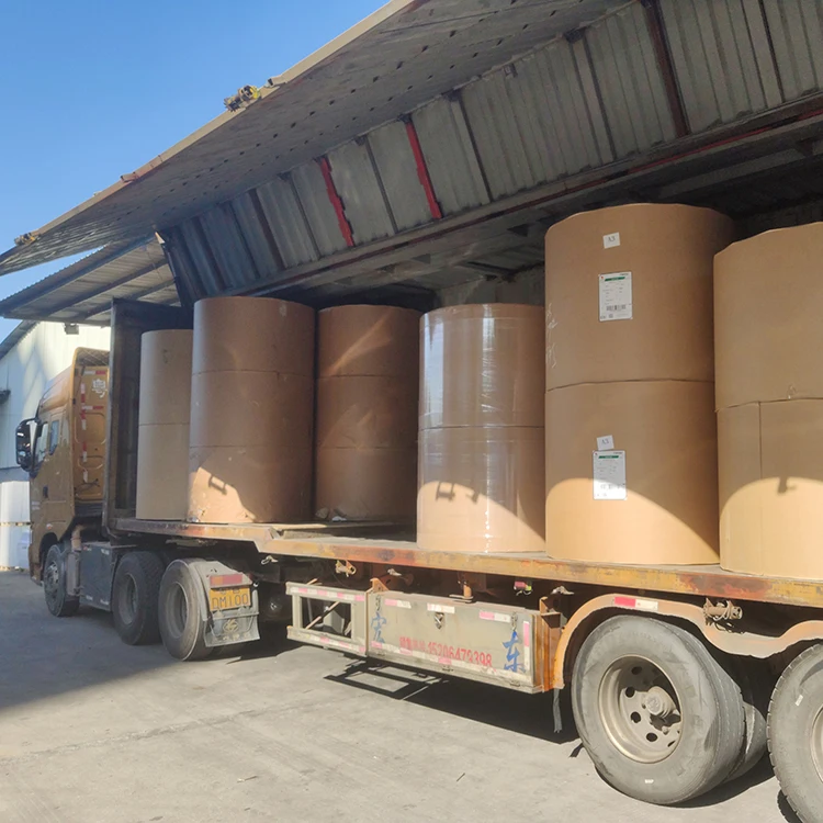 Biodegradable Virgin Pulp Kraft Paper Gift Wrapping Paper Roll Kraft Paper Jumbo Roll Brown