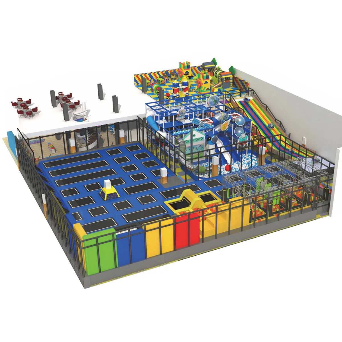 Professional New Design Indoor Commercial Jump Trampoline Manufacturer Business Plan Air Kids Indoor Trampoline Park