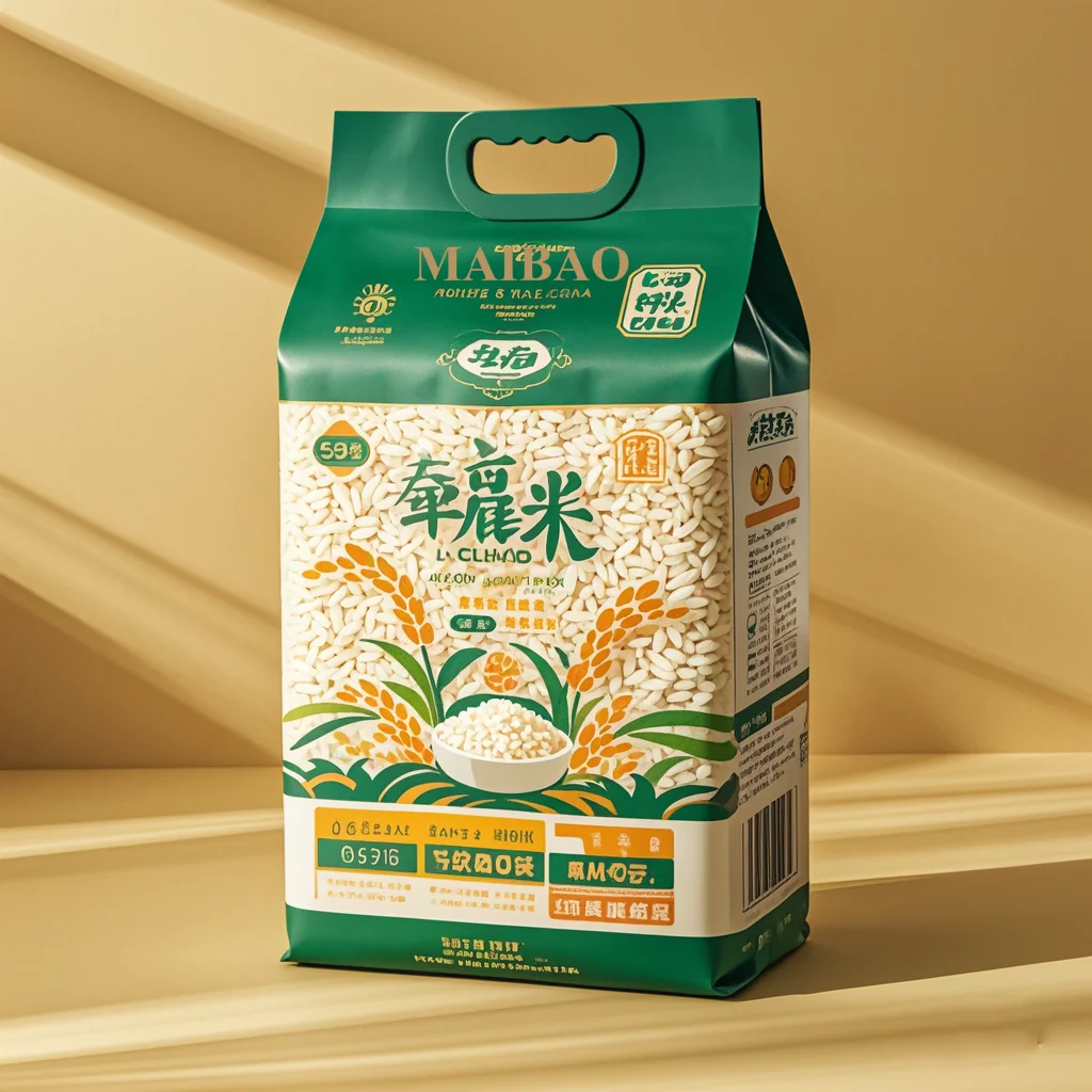 High Quality Food Product Type And Bag Packaging Classic Jasmine Rice Bag With Handle/plastic Rice Bag 1kg 3kg 5kg