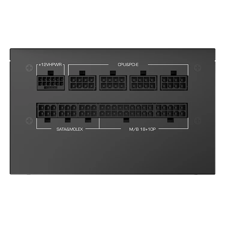 Ruix GF850 80 плюс Золотой сертифицированный 850 Вт 200-240 Vac полностью модульный ATX 3 0 Power PCIE 5 питания ПК PSU 120 мм
