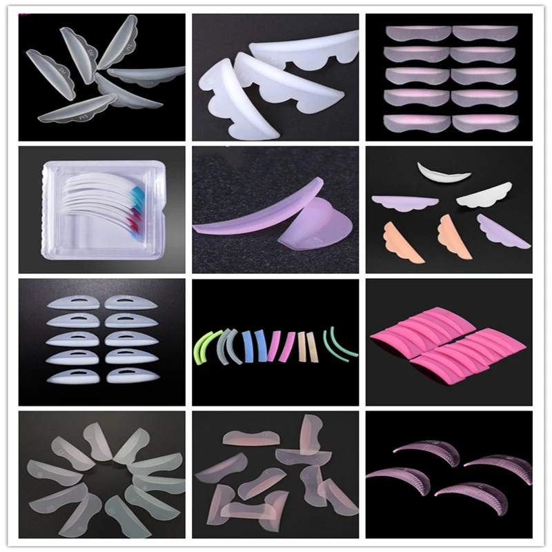 5 Sizes Lash Lift Rods Curl Eyelashes Perm Rods London 8 Set Dolly Lash Silicone Eye Pad For Eyelash Perm