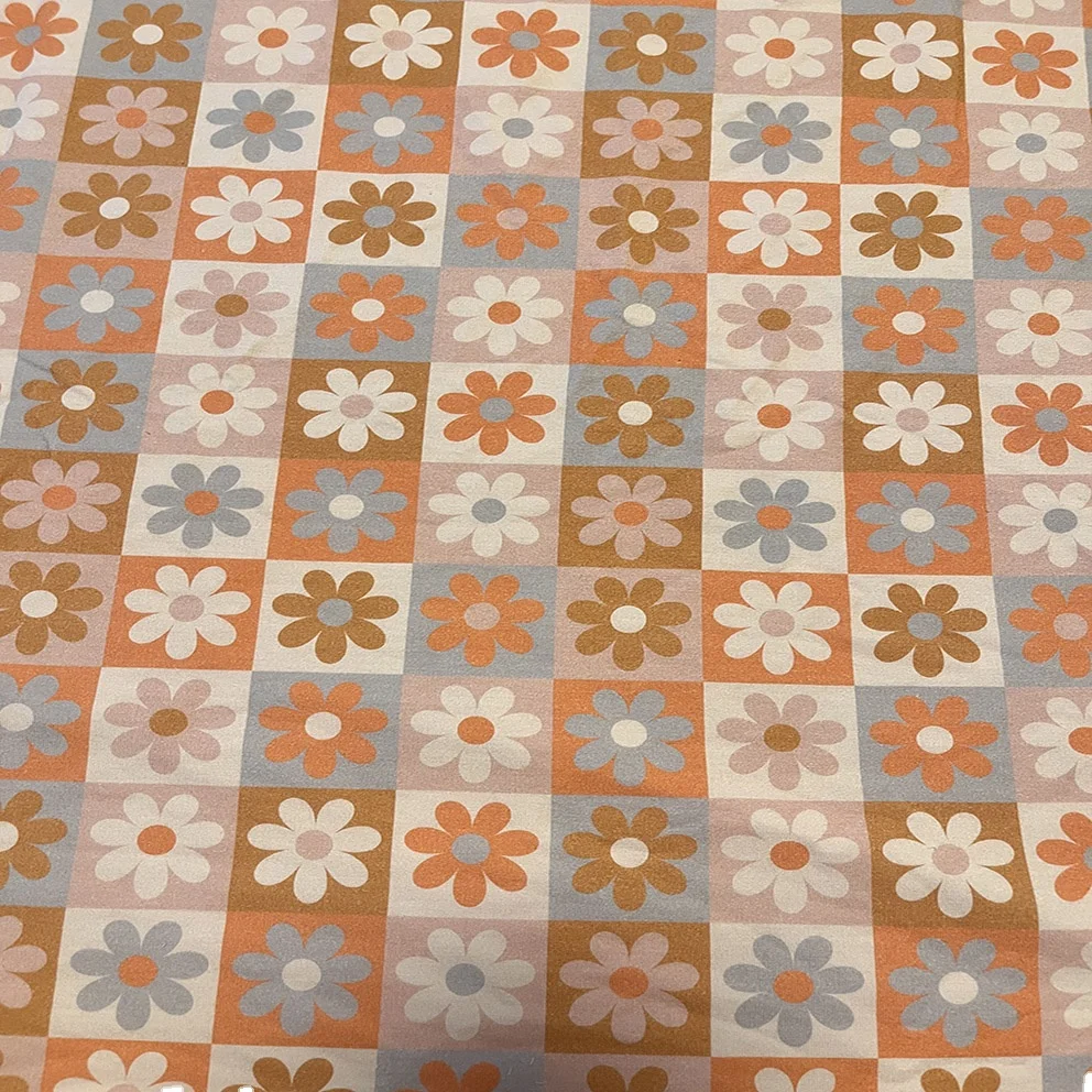 High quality Soft Touching customization digital printed  spandex  knit cotton bamboo french terry fabric