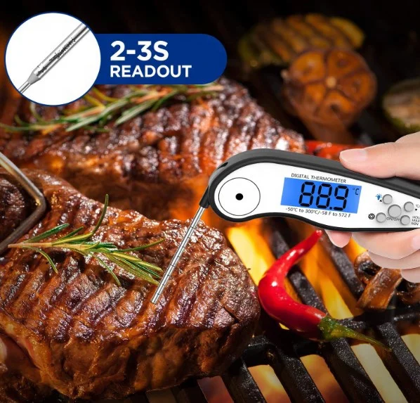 Hottest Calibration Function Waterproof Digital Alarm Meat thermometer Food Thermometer for Cooking