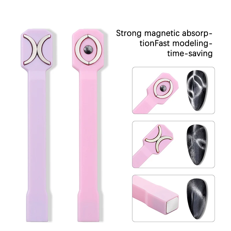 Double Head Multi-function Nail Magnet Tool 3 In 1 Double Head Strong Stick Magnetic For Cat Eye