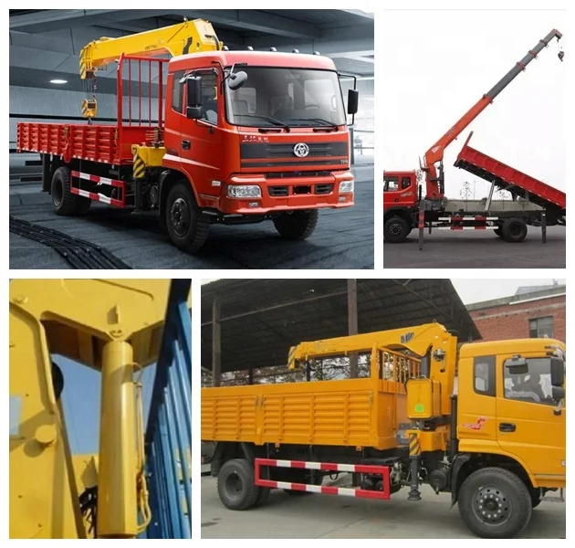 More Than 10 Years Production Experience Cargo Truck 10tons Straight Mounted Crane Truck