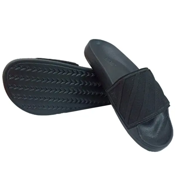  Простые тапочки EVA горячие стили 2021 красочные для мужчин полностью черные-Сделано в VIETNA Лучшая цена