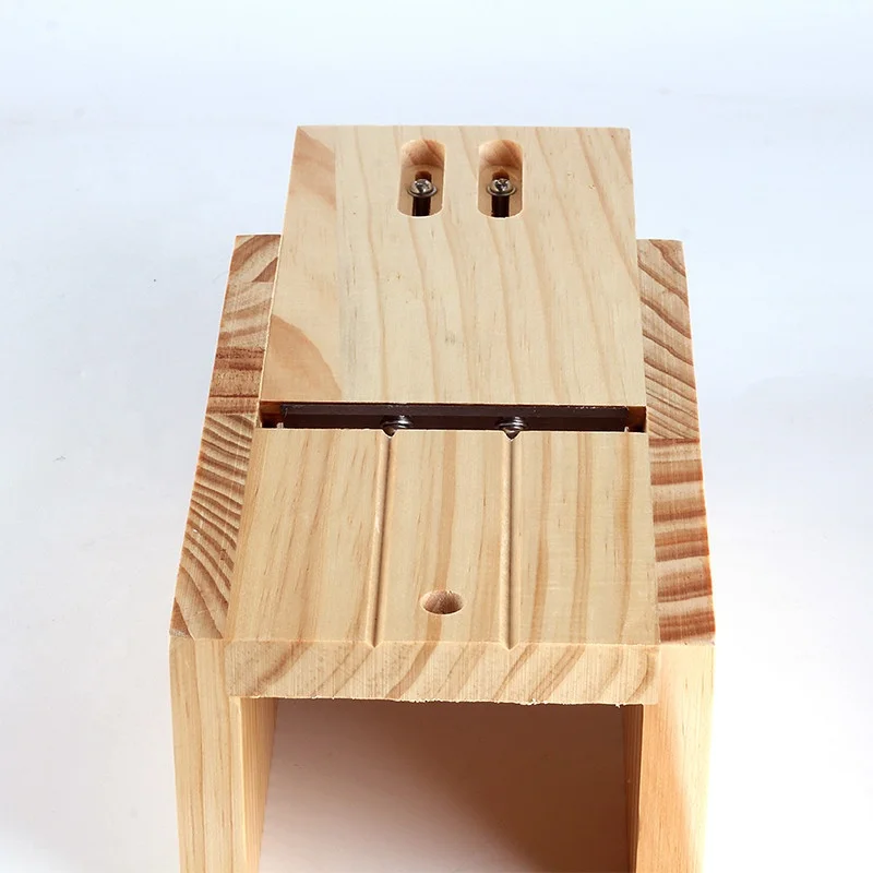Nicole Adjustable Portable Wood Soap Cutter Loaf Soap Wooden Soap Cutter