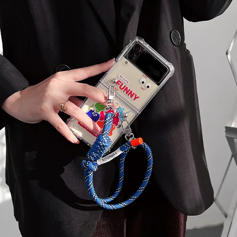 Синий Регулируемый чехол для телефона в виде маленького монстра простой ремешок для мобильного телефона