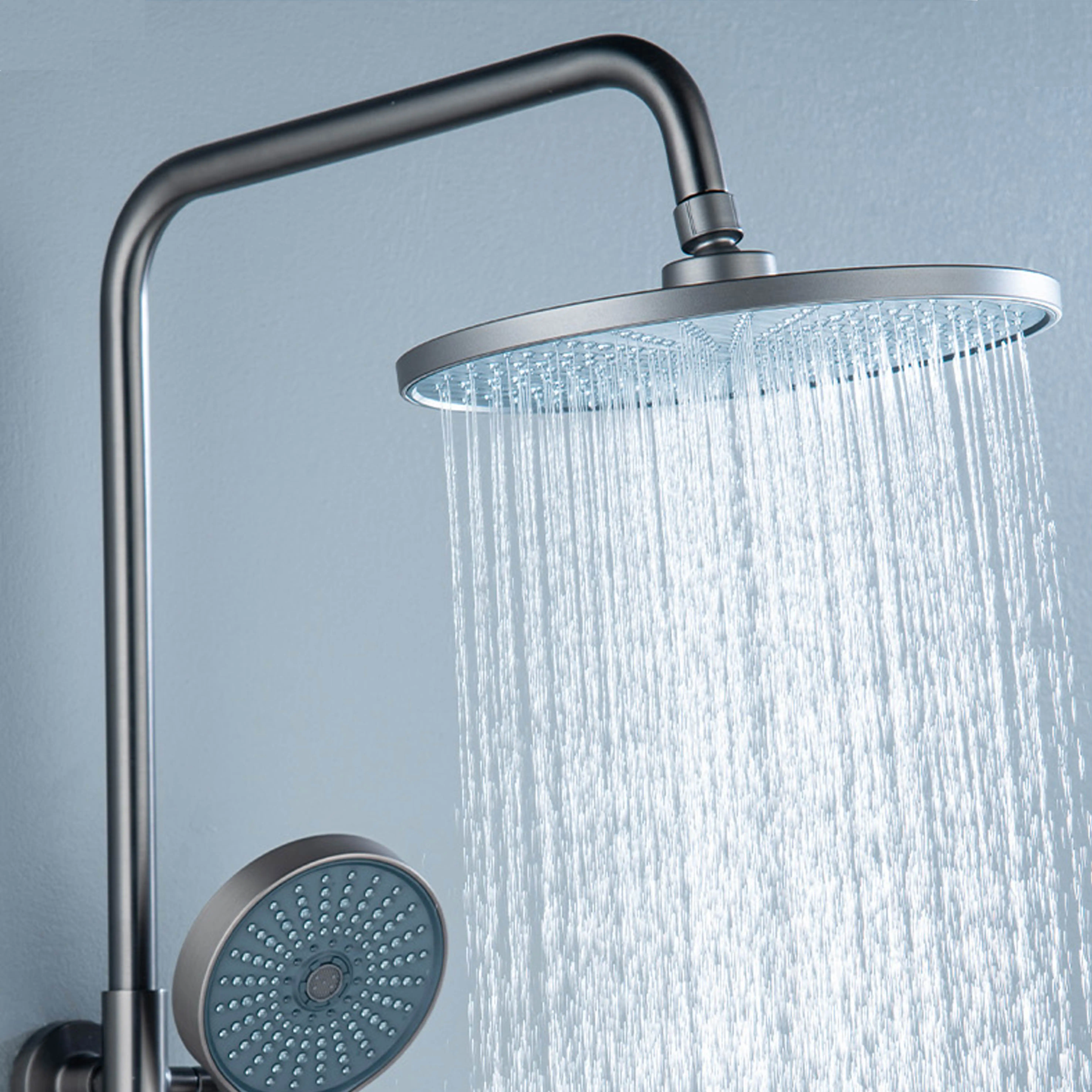High Quality Wholesale Modern Round Shower System Brass Four-Function Shower Set