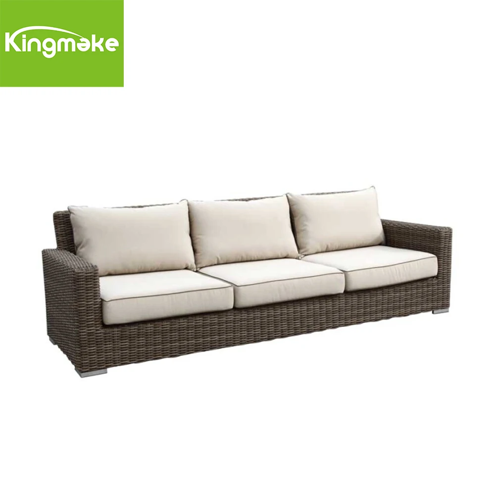 Factory Rattan Outdoor Wicker Patio Garden Sofa Furniture Fancy Sofa And Table Sets With Cushions