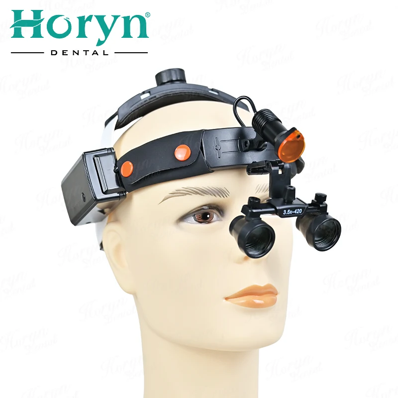 Эргономичные стоматологические лабораторные операционные очки с прожектором фары лупой и 2 батареями