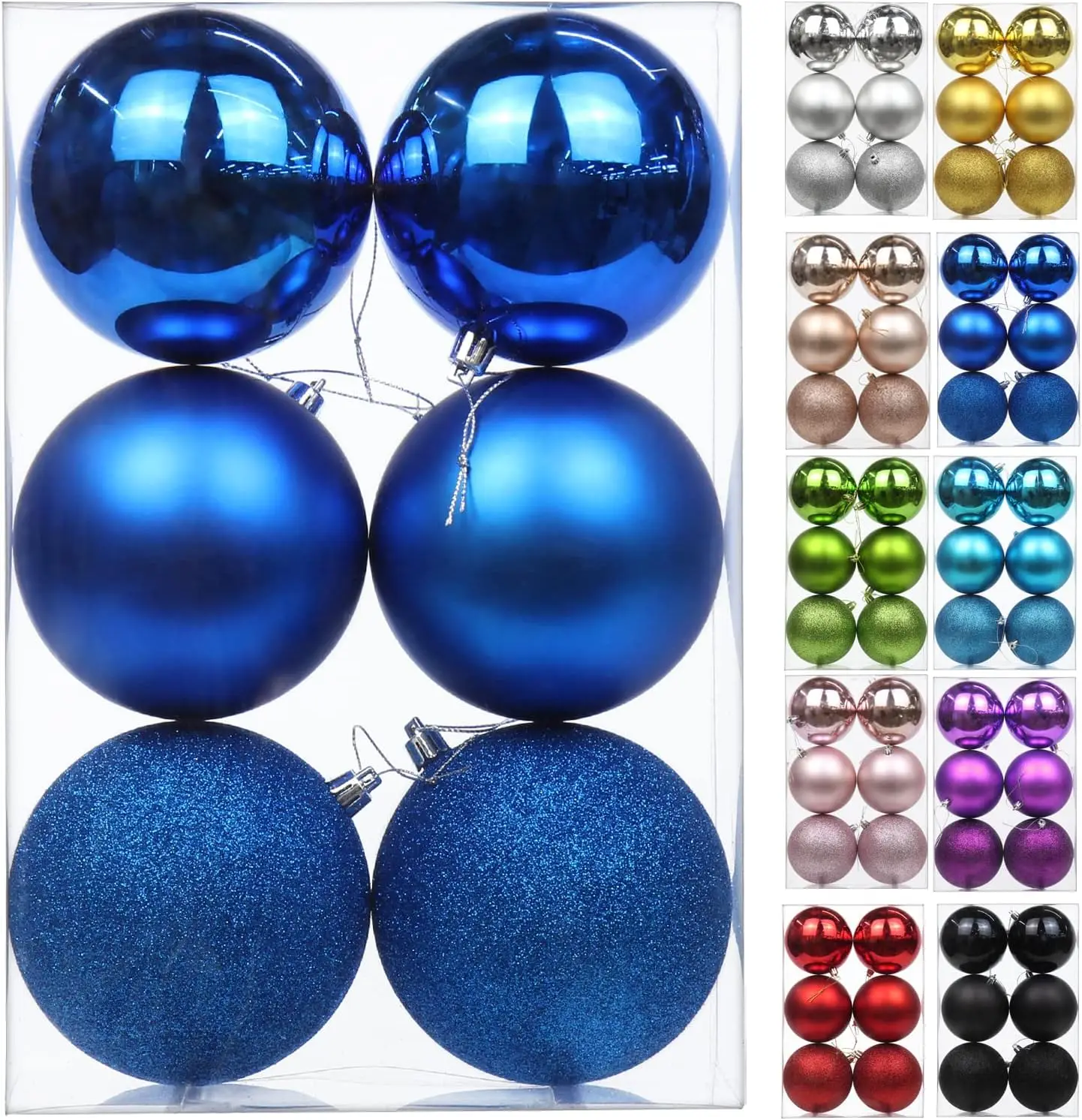 Yiwu Factory Directly Hot Sale 6cm Round Shape Red Color Plastic Ball Christmas Tree Decorations