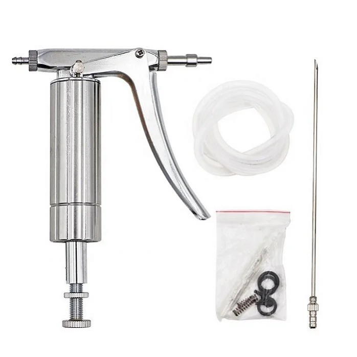 2ml Vet Continuous Syringe Veterinary Instrument Automatic 2cc Livestock Animal Vaccine Injection Injector Gun