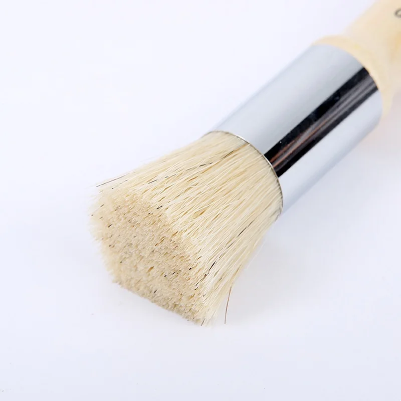 Customized Single Piece 0# 2# 4# 6# 8# 10# 12# Oil Paint Wooden Handle Bristle Paint Brush