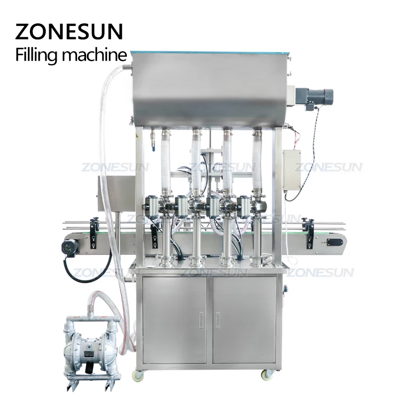 ZONESUN ZS-YT4T-4PM автоматическая косметическая машина для розлива масла