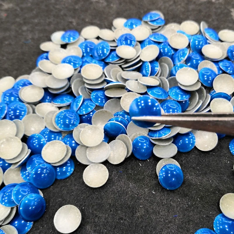 Factory direct sale excellent quality ceramic hot fix half round pearl beads