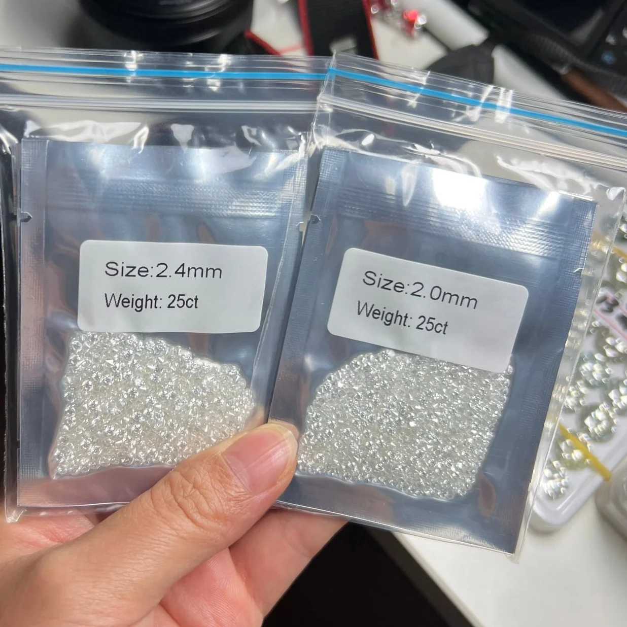 Wholesale top quality DEF moissanite round diamond brilliant cut Loose Moissanite Diamond For jewelry