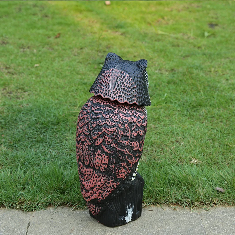 Plastic hawk anti bird scare birds owl decoy with sound