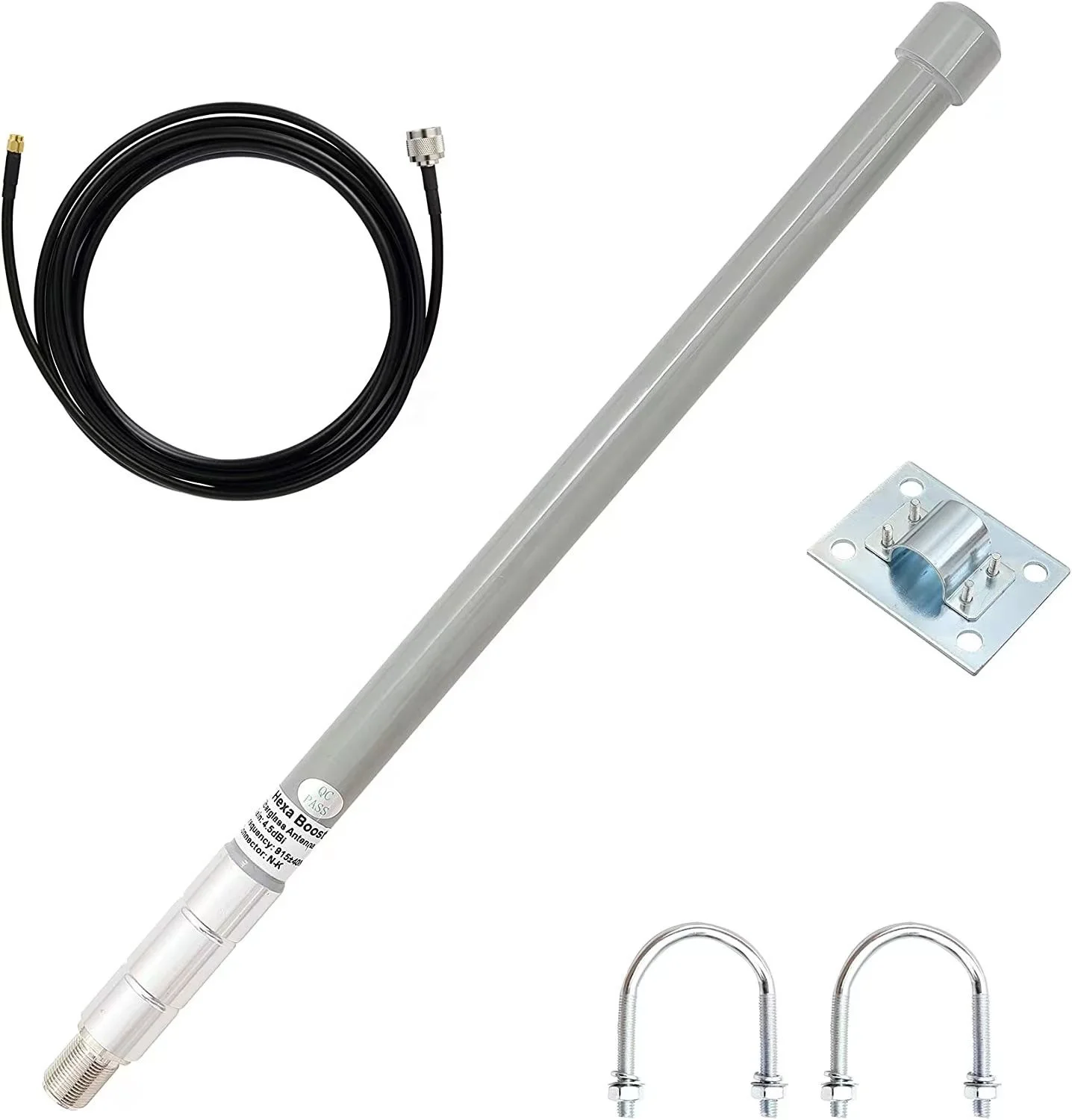 Waterproof Outdoor 868Mhz Lora High Gain 8dbi  Fiberglass Omni Antenna With N Connector for Helium Hotspot