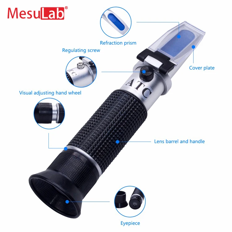  MesuLab Hot ME-113ATC Портативный Карманный ручной atc сахар БРИКС 0-32% тестер