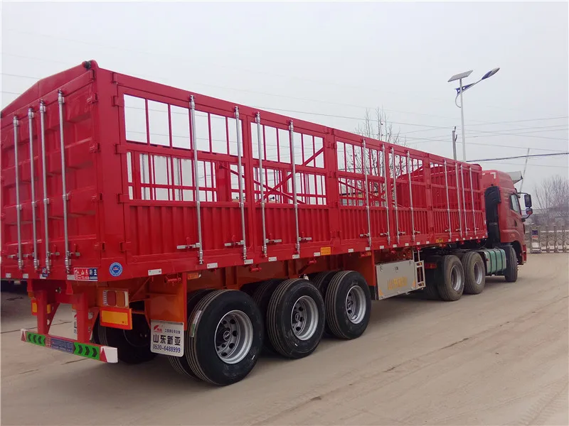 Brand New 70 Ton Lowbed Semi Trailer 40Ft Side Wall Semi Trailer Cargo Trailer Body Panels