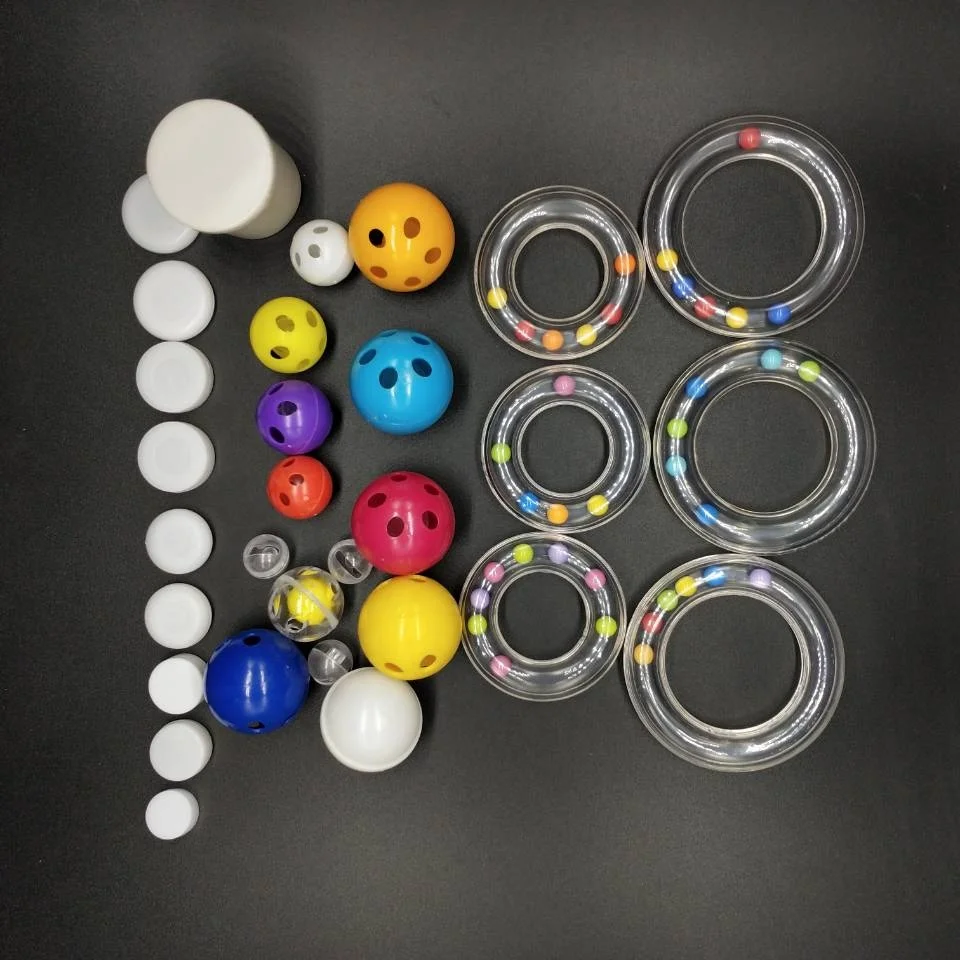 Pet Toy Accessories Flat Rattle Discs Plastic Rattle Insert Pet Toy Baby Rattle Ball Noise Maker for Baby Toys