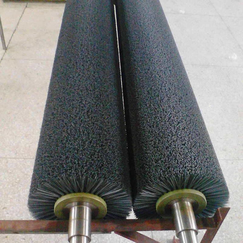 crimped nylon brush roller conveyor belt roller (TZ-262)