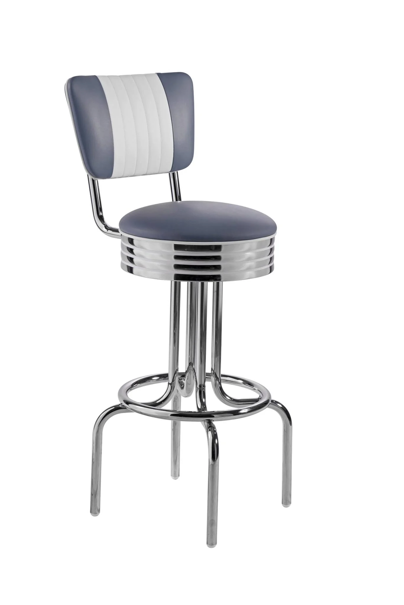 Commercial project American style metal legs chair restaurant cafe modern nightclub swivel bar stool high chair