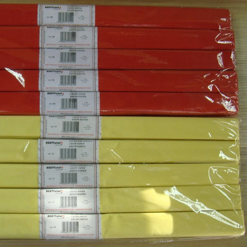 colorful craft crepe paper for wrapping and handmade