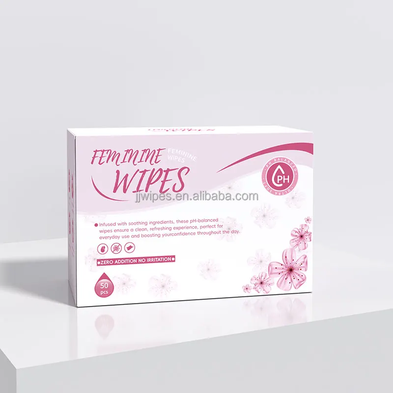 Private Label Organic Travel Hotel Biodegradable Hypoallergenic Intimate Hygiene Wipes for Feminine