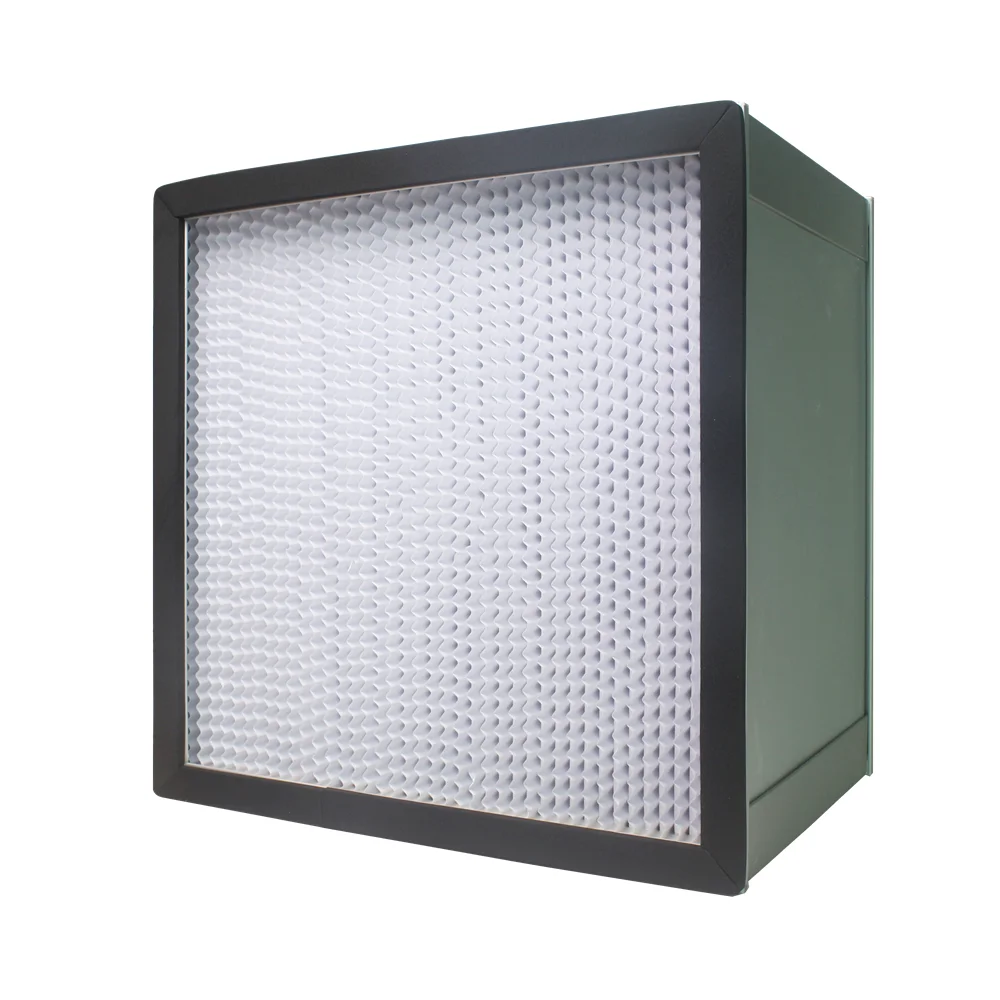 China manufacturer custom aluminum frame paper clapboard hepa filter 24x24x12