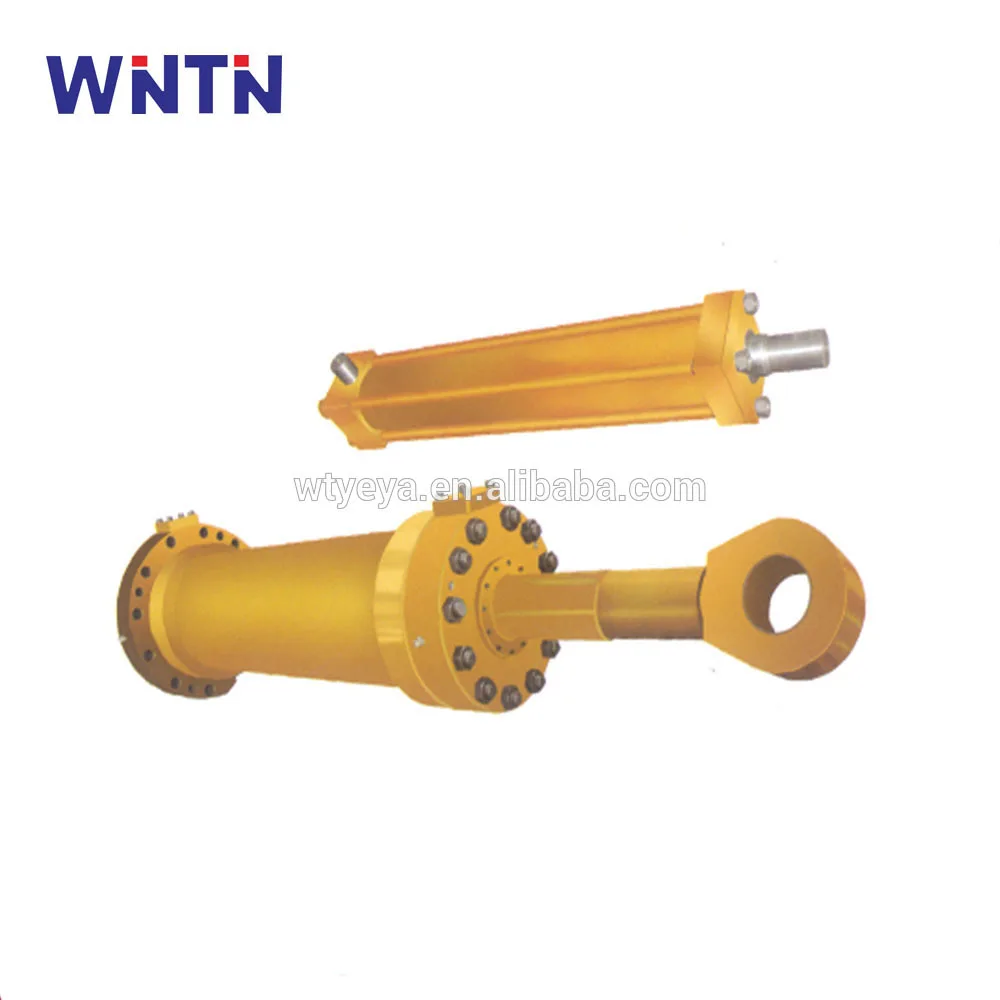 Custom chrome plated snow plow cylinder single double acting forklift hydraulic cylinders