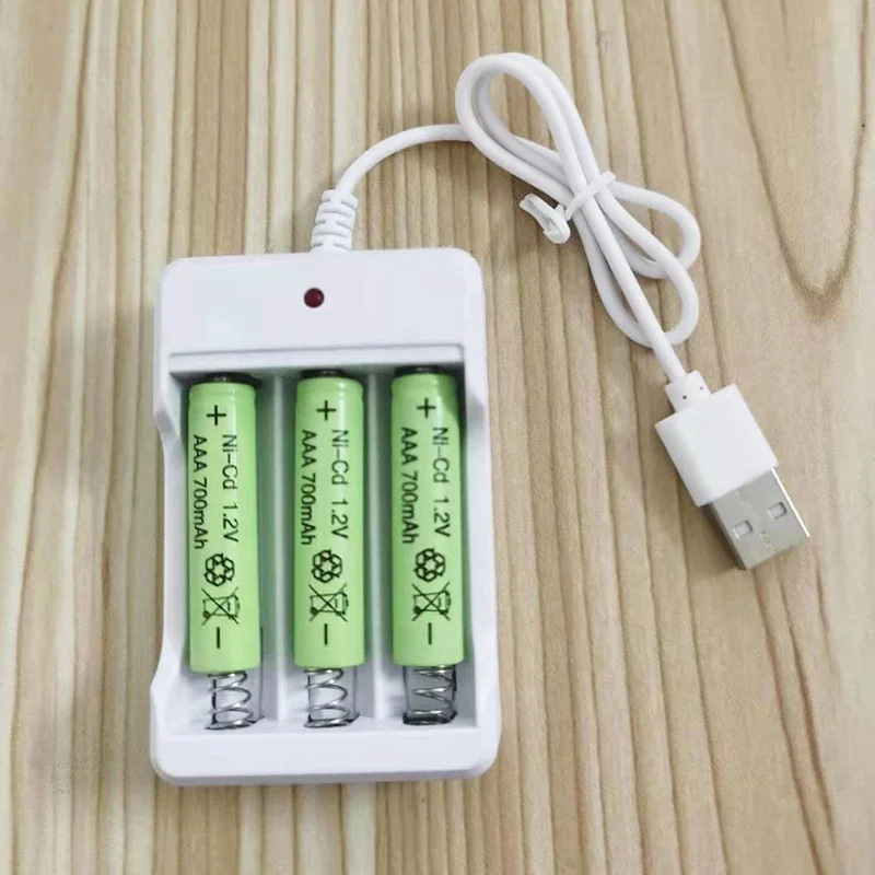Universal Rechargeable Battery Quick Charge Adapter USB Output Charger for AA/AAA Battery