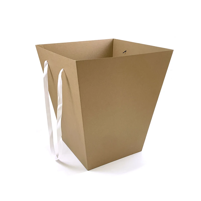 Customized Wholesale Tote Bags Bouquet Flower Carrier Gift Packing Paper Bag