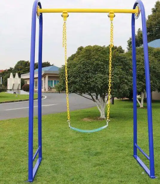 Standard outdoor play plastic with swing sets for toddlers swing seats with full buckets for kindergartens and infants