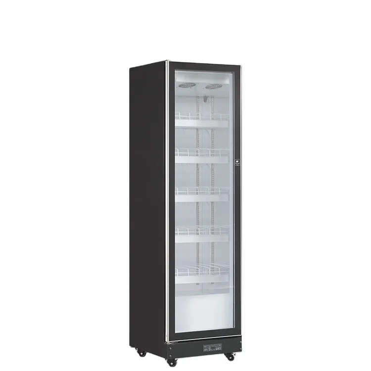 Supermarket Odm Oem Commercial Beer Beverage Freezer Display Three Glass Door Cold Drink Vertical Air Cooler Fridge Refrigerator