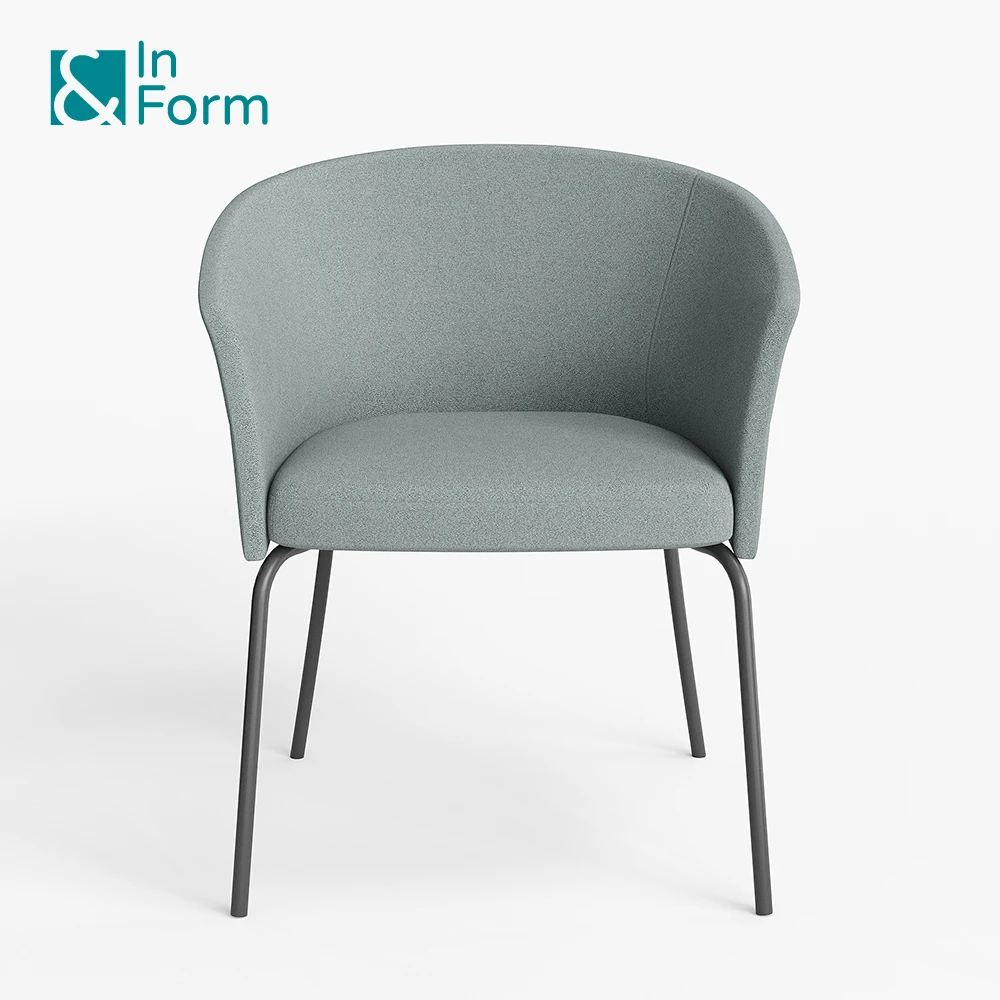 Минималистское кресло в нордическом стиле тканевое пенопластовое коммерческое место для переговоров и приемной стулья отдыха