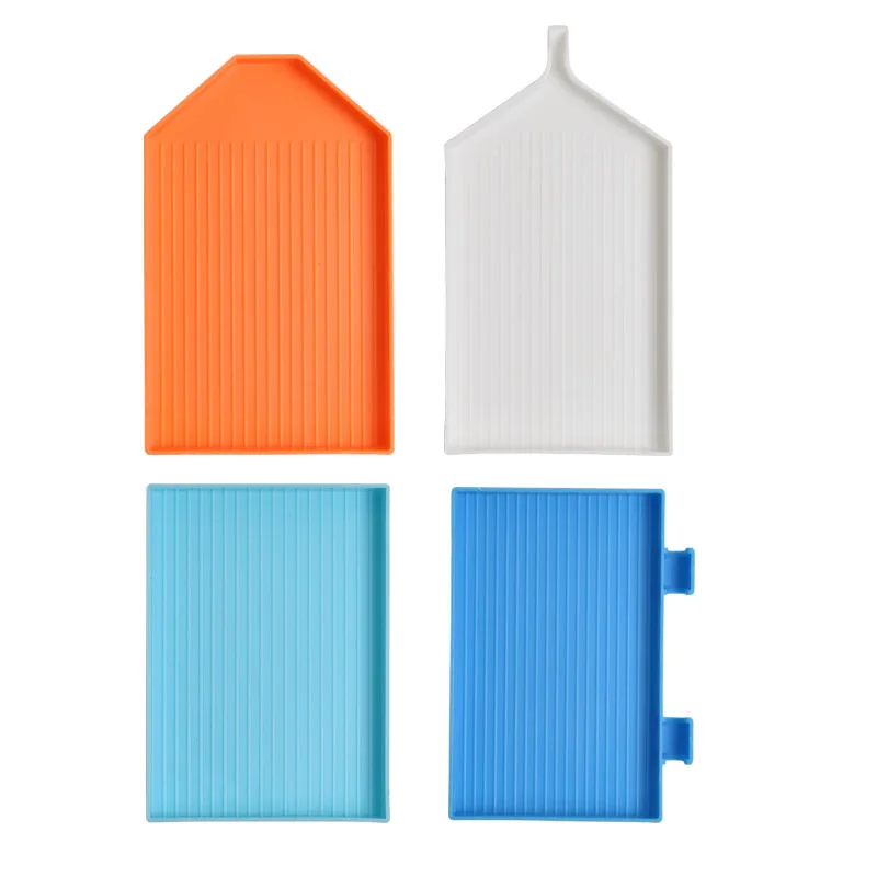 Large Plastic Tray Capacity Drill Plate Baffle Kits Diamond Painting Tool Big Tray Plate Embroidery Nail Art Beading Accessories