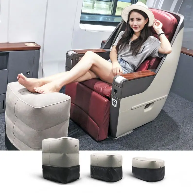 
Valve Design Prevents The Air From Escaping Convenient Storage Stuffed Foot Rest Pillow 