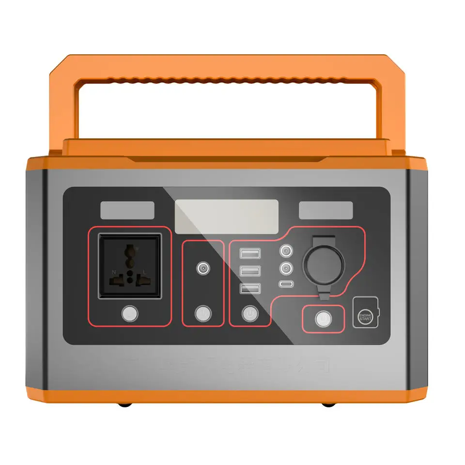 Convenient solar emergency power supply 110V 220V outdoor generator 500W energy storage emergency power supply