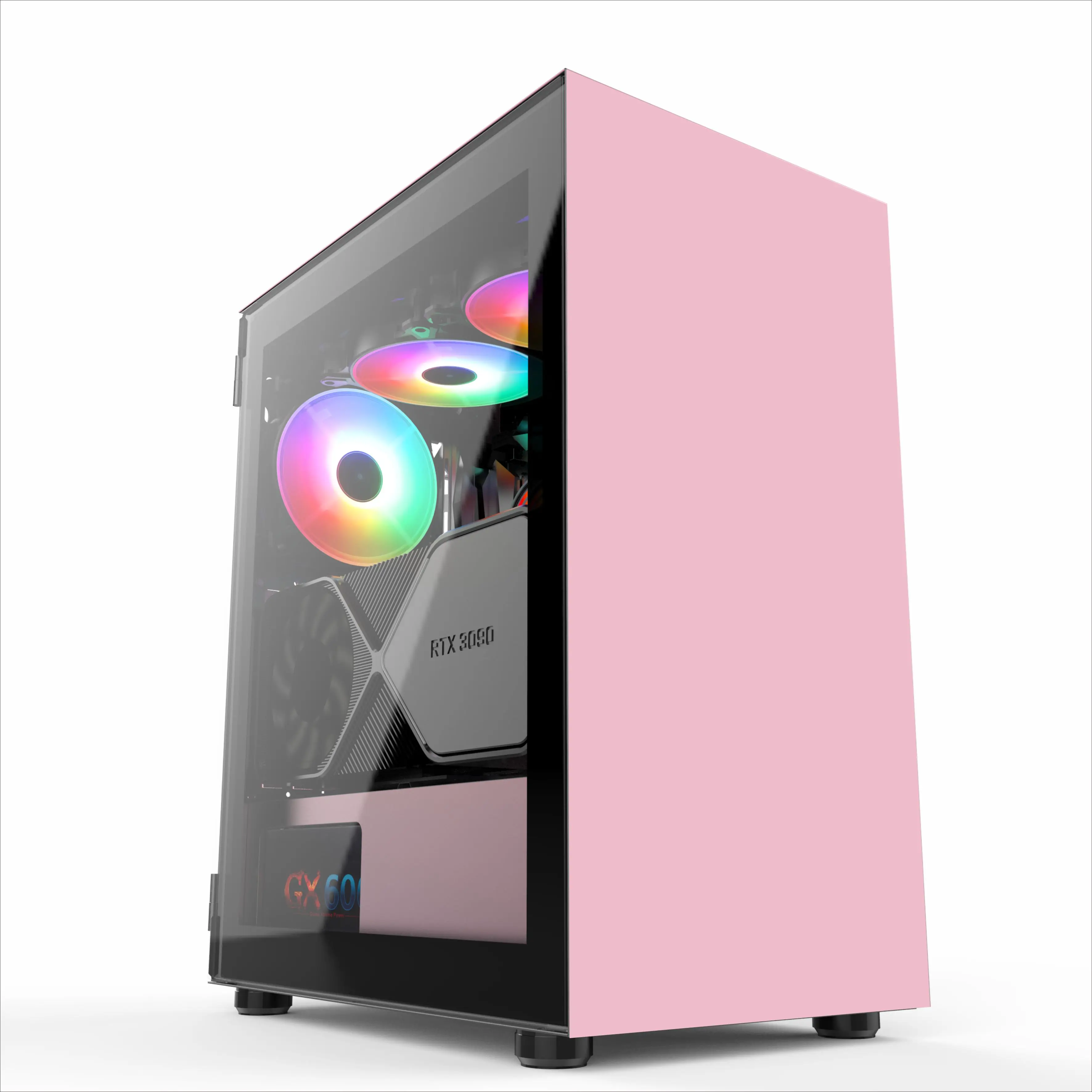 Pink Computer CASE USB3.0 ATX Gaming Case
