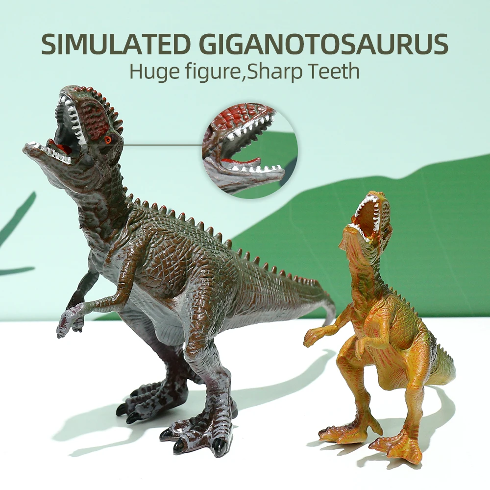Wholesale animal Toys Dinosaur Figures Toys Realistic Dino Action Figure, Green Plastic Toys, Educational Play