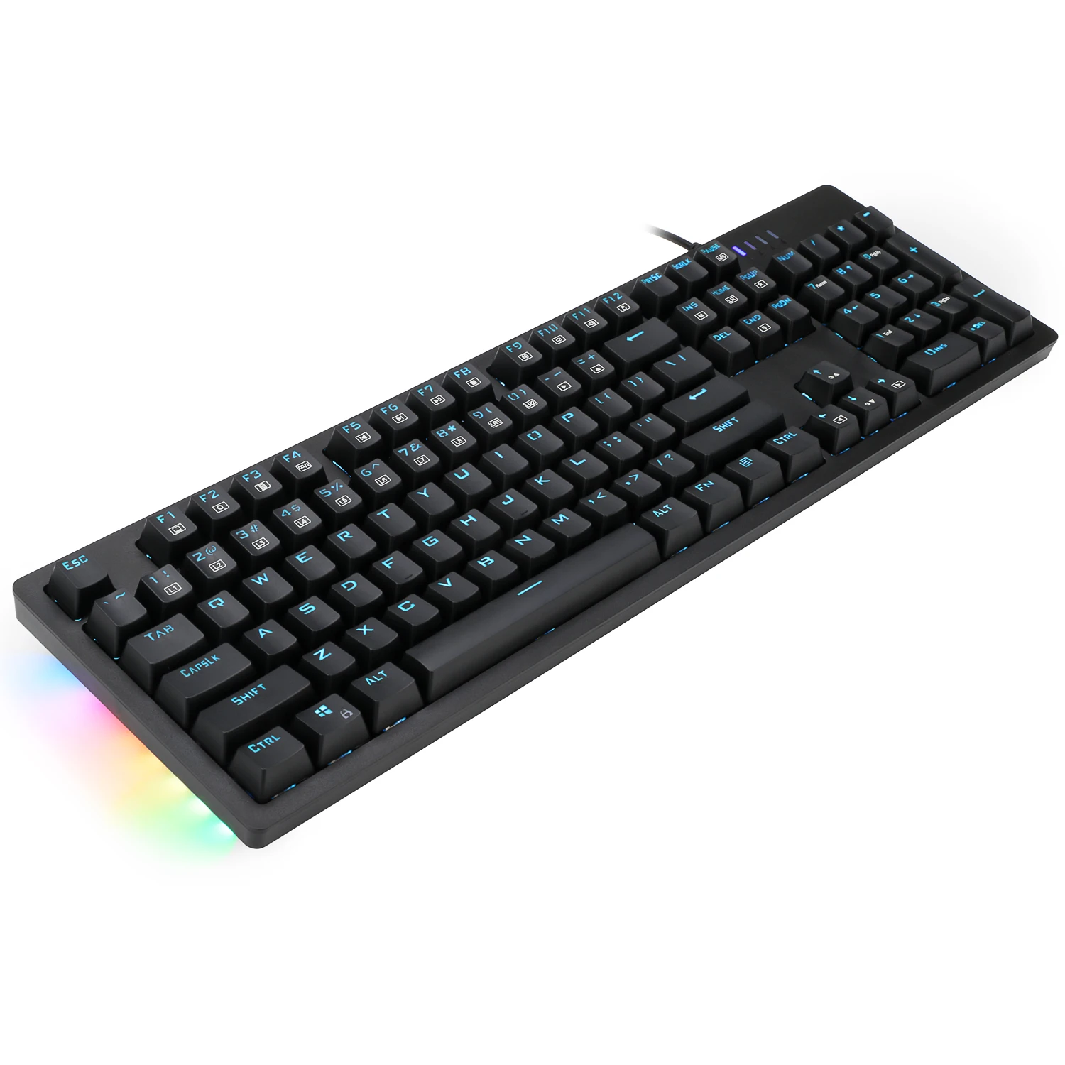 E-YOOSO Factory Wholesale Mechanical keyboard OEM Custom Logo Gaming Keyboards With RGB Side light Strip