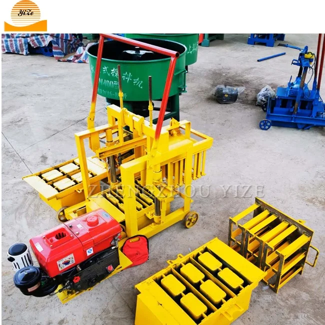 Industrial ecological cement brick moulding maker small solid brick making machines hollow block cement  brick making machinery